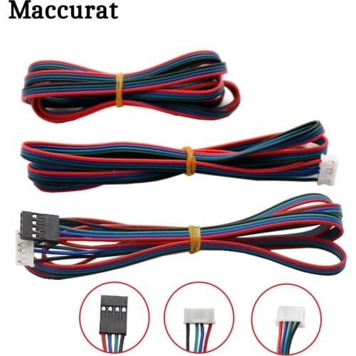 Stepper Motor cables/wire XH2.54 4pin DuPont connector extension to 6pin White Terminal line 3D Printer Parts 50/80/100/150cm