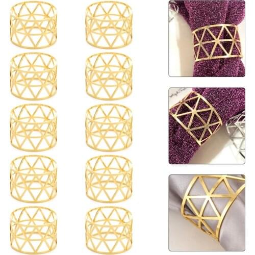 Alloy Napkin Rings Wedding Table Decoration And Accessories Dinner Table Hugging For Napkin Party Handmade Supplies Table Art