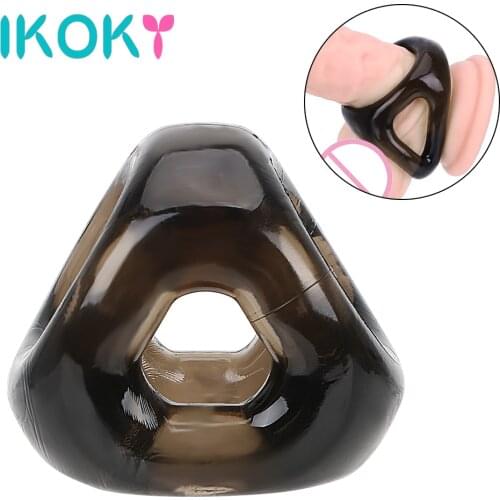 Sexy Dice Penis Ring Strapon Cock Stretcher Scrotum Cage Delay Ejaculation Sex Toys For Men Male Masturbator Couple Tool Machine