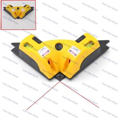 90 Degree Laser Level Right Angle-corrected Triangle Infrared Tool Horizontal Vertical Wall Adsorption Instrument for Home Use