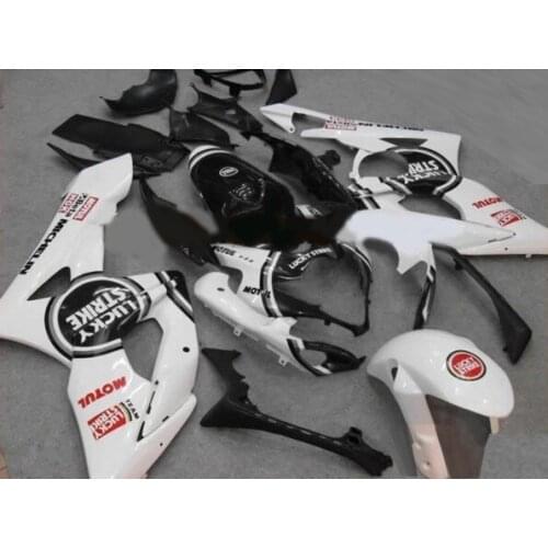 Injection molding fairings for SUZUKI K5 K6 GSXR 1000 2005 2006 black LUCKY STRIKE fairing kit