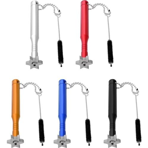 Multifunctional Golf Club Groove Sharpener with Brush Cleaning Tool- Improved Backspin Ball Control - U/ V -Wedges and Irons