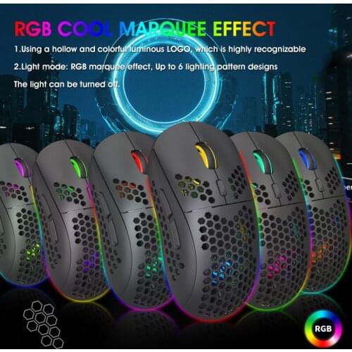 Wireless Mouse RGB Bluetooth Mouse Gamer Computer Mouse Silent Ergonomic Mause Rechargeable Bluetooth USB Mice For PC Laptop