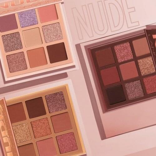 Mode eyeshadow palette 9 Kleuren Matte Oogschaduw palette Glitter oogschaduw Make-Up Naakt Make set Korea Cosmetica