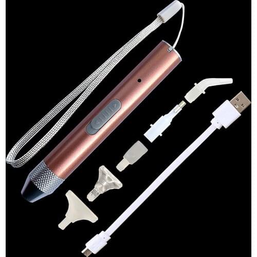 DIY Nails Painting Craft LED Lighting Point Drill Pen 5D Diamond Painting USB Rechargeable Embroidery Painting Accessories Suit