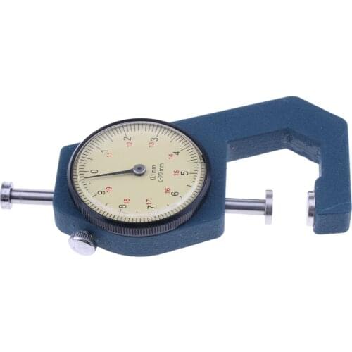 Manual Dial Paper Leather Metal Paper Sheet Thickness Gauge Meter 0.01mm 0-20mm