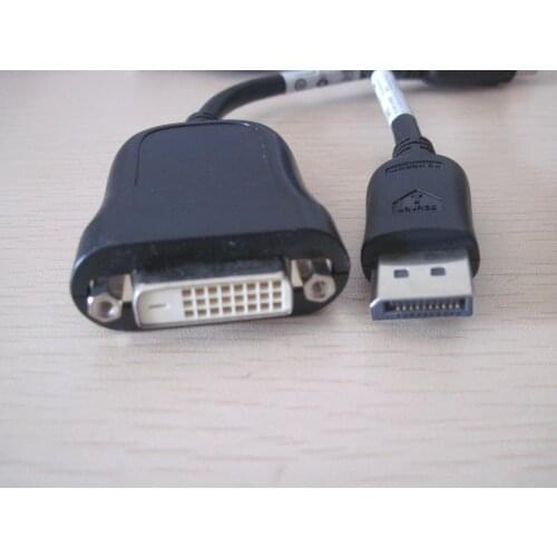DP DisplayPort DisPlay Port to DVI-D DVI 24+1 Video cable cord for Host to monitor projector 10CM used