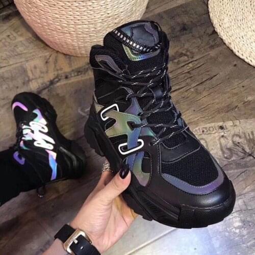 2020 Winter Women Boots Woman Lady Leather Warm Flat Platform Fur Waterproof Snow Sneakers Plush Fashion Casual Boots E11-95