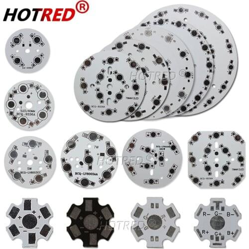 10pcs LED PCB Board Round Aluminum Base Plate High power Heat Sink PCB Board 1W 3W 5W 7W 9W 12W 15W 18W 21W 24W 30W 36W For DIY