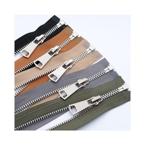 5# Openning Metal Zipper for Sewing zip Garment Accessories down jackets leather coat Jeans Zippers Cremalleras DIY 85cm
