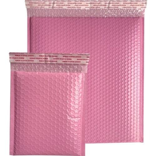 50pcs/Lot Foam Envelope Bags Self Seal Mailers Padded Shipping Envelopes With Bubble Mailing Bag Shipping Packages Bag Pink