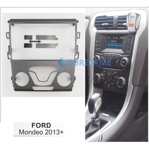 9 inch Car Fascia Radio Panel for FORD Mondeo 2013+ Dash Kit Install Facia Console Bezel Adapter 9inch Plate Stereo Trim Cover