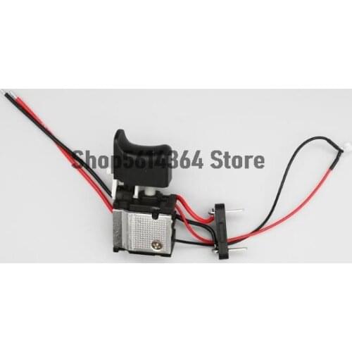 Electric Drill Dustproof Speed Control Push Button Trigger Switch DC 7.2-24V Cordless Drill Switch