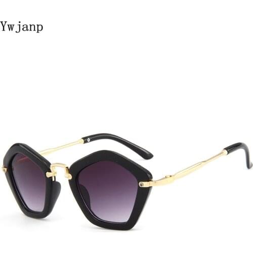 Ywjanp Brand Trendy Kids Sunglasses Polygon Children Boys Girls Sun Glasses Sun Shades Baby Glasses Eyeglasses Goggles UV400