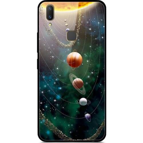 For VIVO V9 Phone Case Tempered Glass Case Phone Cover Fitness Back Bumper Series 2