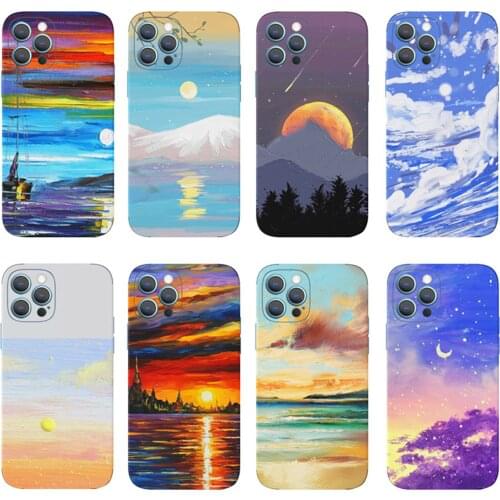 Colorful Cartoon Matte Skins Film Wrap Skin Phone Back Sticker For iPhone 11 12 Pro Max 7 8 Plus X XS MAX XR Cute Sticker