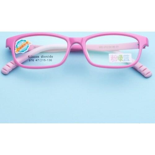 Childrens glasses with silica gel frame for childrens amblyopia