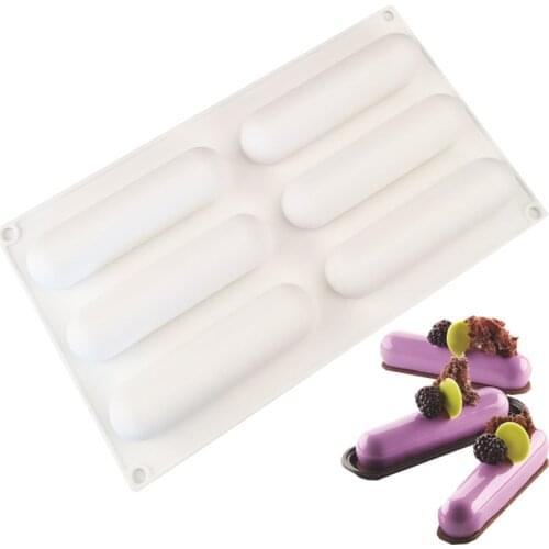 Long Strip Finger Biscuit French Dessert Silicone Cake Mold For Baking Mould Mousse Pan Bakeware Moule Pastry Decoration Tools