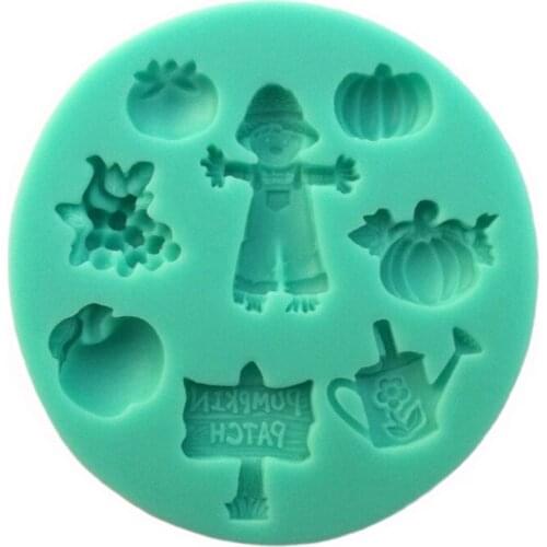 Scarecrow Shapes Fondant Cake Silicone Decorating Tools,100% Food-Grade Baking Moulds, Silicone Soap Moulds