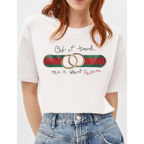 BLINGPAW Graphic T Shirts Chain Print T-shirt Pure Cotton Unisex Tees Summer Tee Shirts Ladies Tops 2021 Woman Tshirts