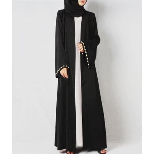 Robe Musulmane Femme Women Abaya Pakistan Islamic Dresses Black Moslim Jurken Long Sleeved Boubou Marocain Saudi Arabia Jalaba