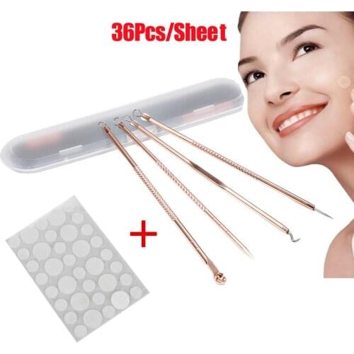 Blackhead Remover Tool+36pcs/set Patch Skin Care Face Pimple Remover Sticker Patch Facial Cover Patches Skin Tag
