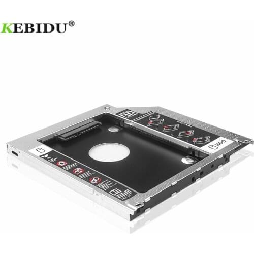 KEBIDU 9.5mm Universal SATA 2nd HDD SSD Hard Drive Caddy For MacBook Pro Unibody A1278 A1286 A1297 CD ROM Optical Bay