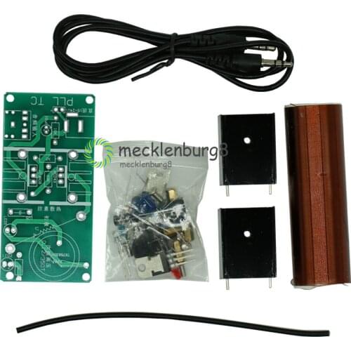 1 Set Mini Tesla Coil Kit 15W Mini Music Tesla Coil Plasma Speaker Tesla Wireless Transmission DC 15-24V DIY Kits