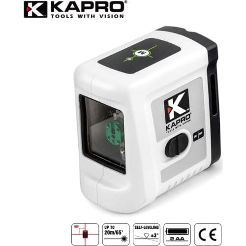 Kapro Red Green Cross Line Laser Leveling Device Horizontal Vertical 2Lines Self Leveling Rotary Laser Level With Magnetic Stand