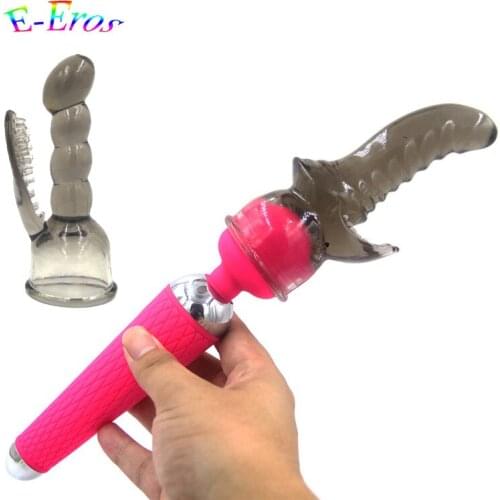 ORISSI Magic Wand Attachment G-Spot Stimulate AV Rod Head Cap Vibrator Accessories Adult Sex Toys for Women Female Masturbator