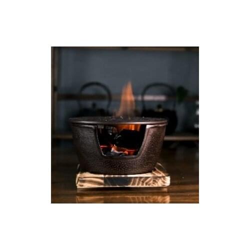 Small Cast Iron Charcoal bbq grill barbecue grills table BBQ Portable Retro teapot base Heating stove candle holder Aromatherap