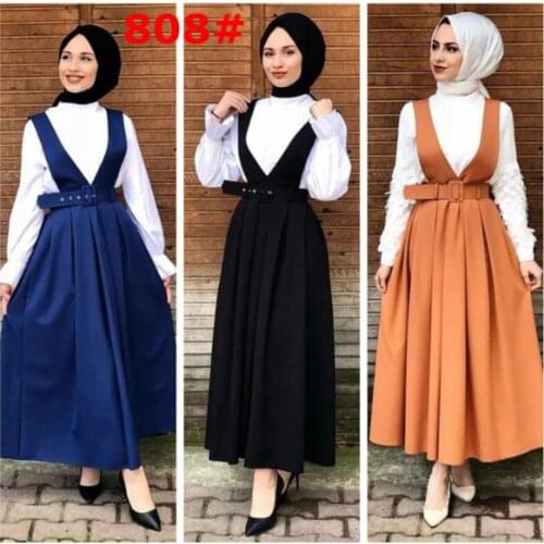 2021 New Arab Middle East Turkey Fashion Womens Girdle And Suspender Skirt Muslim Skirt Girl Clothes