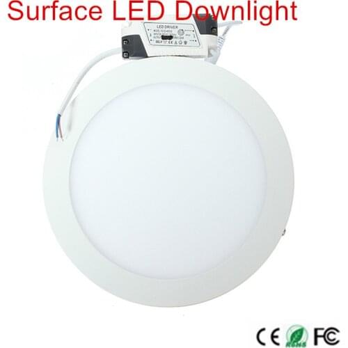 No Cut ceiling 9w 15w 25w 30w Surface mounted led downlight Round panel light SMD Ultra thin circle ceiling Down lamp kitchen