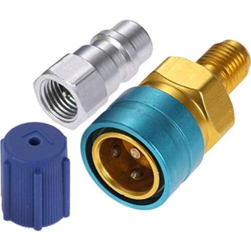 R1234YF Automotive Air Conditioning Refrigerant Fluorine Quick Coupler Simple Joint Adding Liquid Connector QC1234L
