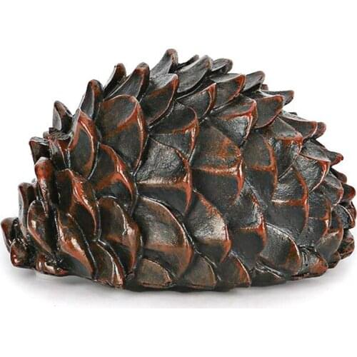 Key Safe Box Outdoor Hide Keys in Pine Nuts Disguise Storage Case Box Secret Spare Key House Security Garden Ornament