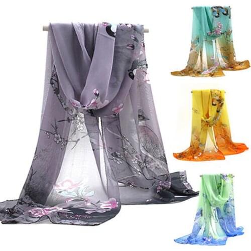 Chiffon silk scarf 2017 scarf female summer autumn all-match scarf long design air conditioning cape silk scarves shawl dropship