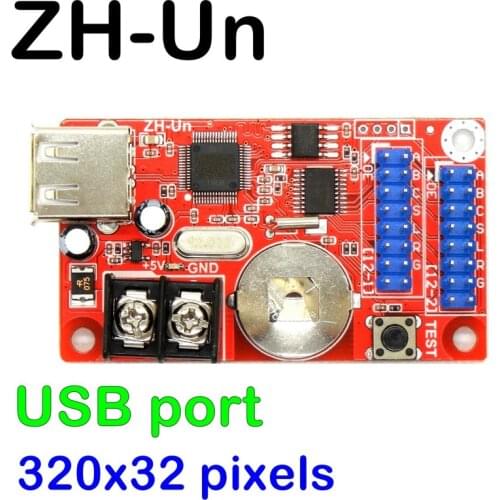 ZH-Un USB / U-disk 320*32pixels max 20pcs led P10 module support for led panel electronic led diy kit led board display
