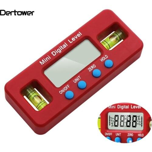 100mm Strong Magnetic Level Ruler Electronic Digital Display Spirit Level Instrument Inclinometer Angle Ruler Measuring Tool