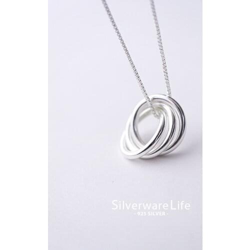 Jewelry Wholesale Korean Fashion Twist Round Heart Exquisite Creative Female Personality Pendant Necklace