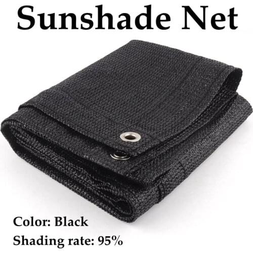 HDPE Black Shade Net Anti-UV Shading 95% Customize Home Garden Terrace Taud De Soleil Balcony Privacy Cover Gazebo Fence Net