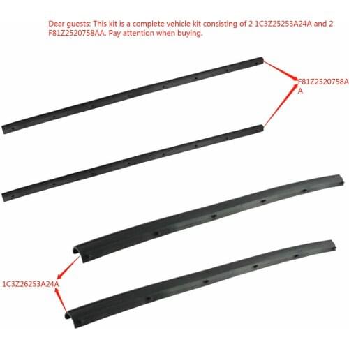 1999-2016 Ford F250 F350 Crew Cab front & rear Lower Door Weather Strip Seal OEM:F81Z2520758AA/1C3Z26253A24A