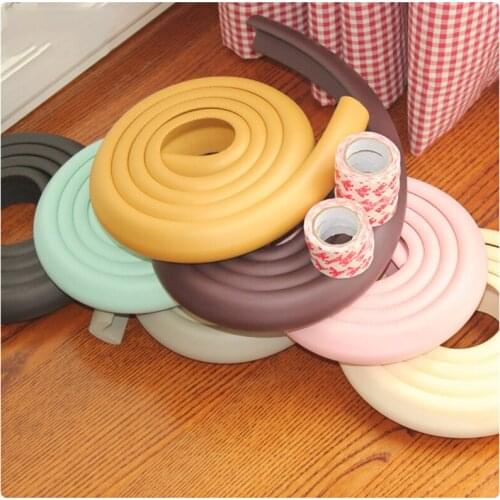 2M Baby Safety Child Protection For Table Desk Edge Corner Home Anti-collision Foam Bumper Strip Desk Table Corner Protector
