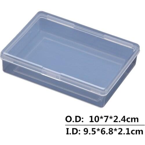 4pcs Transparent Plastic Boxes 10*7*2.4cm Playing Cards Container PP Storage Case Packing Poker Game Card Box for Board Games