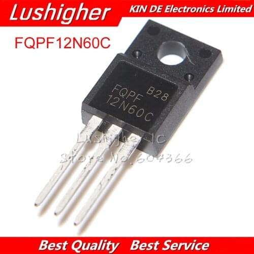 50pcs FQPF12N60C TO220F 12N60C TO-220 FQPF12N60 12N60 MOSFET New Original