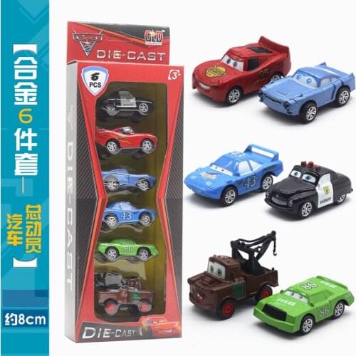 6 models/set of pneumatic model 1:64 model toys. Toy cars. Gifts for children