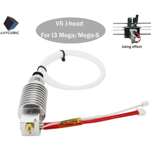 ANYCUBIC 3D Printer Accessories Updated Straight-type V5 J-head 12V for ANCYUBIC I3 Mega Mega-S 3D printer