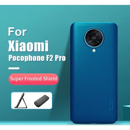 For Xiaomi Pocophone F2 Pro case 6.67 NILLKIN Frosted PC Matte hard back cover Gift Holder for Xiaomi Poco F2 Pro Redmi K30 Pro