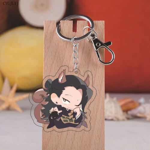 2021 Jujutsu Kaisen Key Chain Acrylic Pendant Keyring Unisex Elegant Key Holder Gojo Satoru Anime Jewelry Llaveros Wholesale