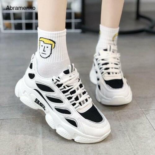 Woman Vulcanize Shoes Black White Womens Sneakers Mesh Shose Women Summer Lightweight Stylish Flat Soft