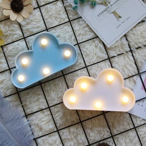 Cartoon Night Lights Cloud/Star/Shell/Heart LED Table Lamp For Childrens Bedroom Decoration